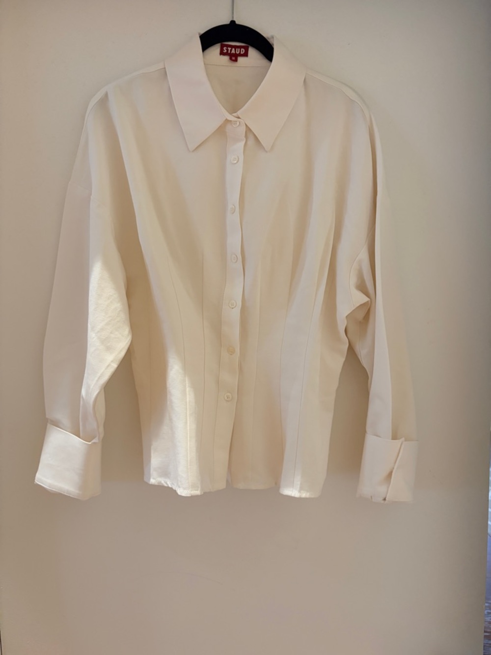STAUD Cream Ophelia Button-Down Shirt - Picture 5 of 5